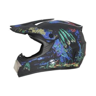 Imagem de Kit De Capacete De Motocross Para Adultos E Jovens Com Óculos MX E Luv
