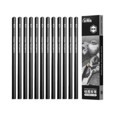 Imagem de Conjunto De Lápis De Desenho Em Grafite E Carvão 2H HB B 2B 3B 4B 6B 8