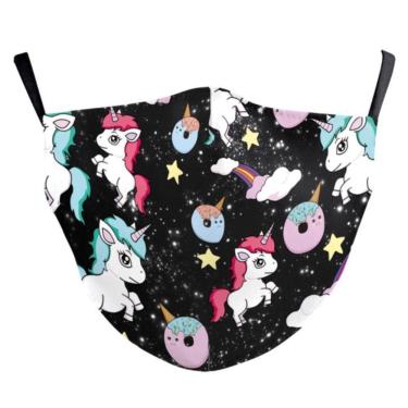 Imagem de Máscara facial Unicorn 3D Print Anime lavável para crianças e adultos