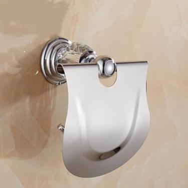 Imagem de Prateleira de chuveiro de latão, suporte de papel higiênico, barra de toalha montada na parede, suporte de escova de banheiro, conjunto de acessórios de banheiro, anel de toalha dourado (suporte de