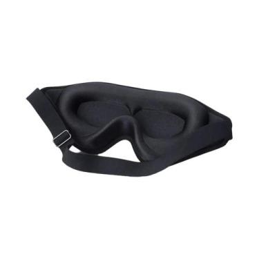 Imagem de Máscara De Dormir 3D De Espuma De Memória Macia 99% Bloqueio De Luz Má