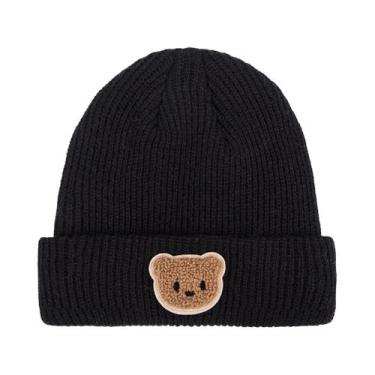 Imagem de Gorro De Inverno Quente De Tricô Com Proteção De Orelha Sólida Para Be