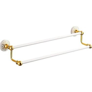 Imagem de 3FLQOOPP Suporte para toalha de banheiro e cozinha, suporte de trilho de 40 cm, prateleira organizadora de torre montada na parede para armazenamento de banheiro e cozinha (uma cor 40 cm)