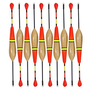 Imagem de HHHJQFAAT Conjunto de boias de pesca Boia Bobber Antena Balsa Madeira Flutuação 3g 14 cm/19 cm Flotteur Peche Stream Float Fishing (Cor: 40pcs 19cm 3g) (10pcs 14cm 3g)