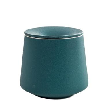 Imagem de Cinzeiros para cigarros, cor sólida, cinzeiro minimalista com tampa à prova de vento, adequado para uso no escritório chinês, cinzeiro ao ar livre (verde)