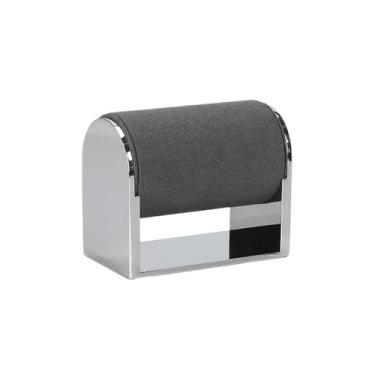 Imagem de x3anggyt5 Elegante rack de exibição de joias de alta qualidade, pulseira de relógio, suporte de prateleira, organizador de prateleiras de armazenamento (cinza)