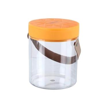 Imagem de Balde de gelo balde de gelo cesta de armazenamento externo portátil transparente acessórios de bar de cozinha vinho champanhe cerveja coquetel recipiente de gelo (amarelo)