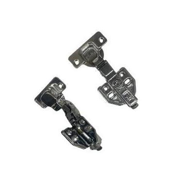 Imagem de KIT 10x Dobradiça Curva com Pistão INOX - Calço Clip - Clinkz