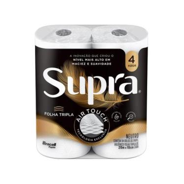 Imagem de Papel Higiênico Folha Tripla Bracell Supra 4 Rolos 20m, 4