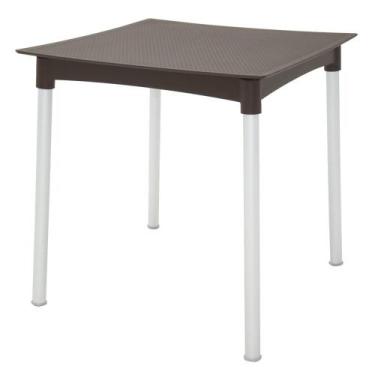 Imagem de Mesa Tramontina Laura Rattan em Polipropileno Marrom