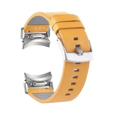Imagem de Pulseira De Couro De 40 44mm Para Samsung Galaxy Watch 7 6 5 4 Com Fec