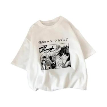 Imagem de Camiseta Feminina De Verão Com Estampa My Hero Academia Shoto Todoroki