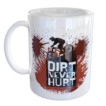 Imagem de Caneca Porcelana BMX Bicicleta Aventura de Bike - Pense Canecas, Branc