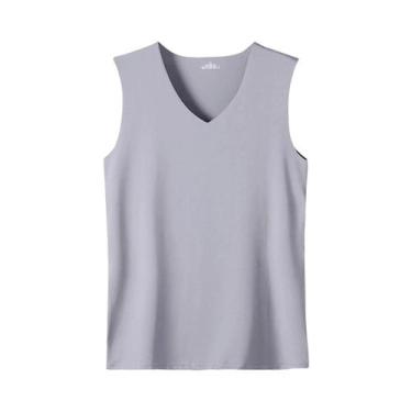 Imagem de Camiseta Sem Mangas Masculina De Verão Em Várias Cores, V-Neck, De Sed