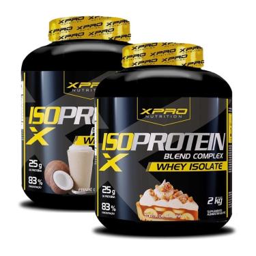Imagem de Kit 2x Whey Protein Isolado Blend Complex 2Kg - XPRO-Unissex