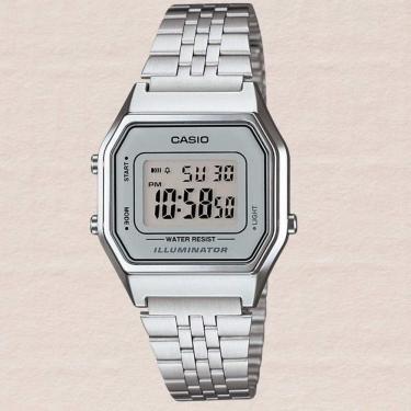 Imagem de Relógio Casio Unissex Digital Vintage Prata LA680WA-7DF