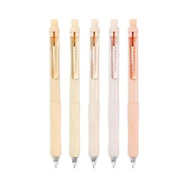 Imagem de Canetas Gel Retráteis Apagáveis De 0,5mm, 5 Peças, Tinta Preta E Azul,