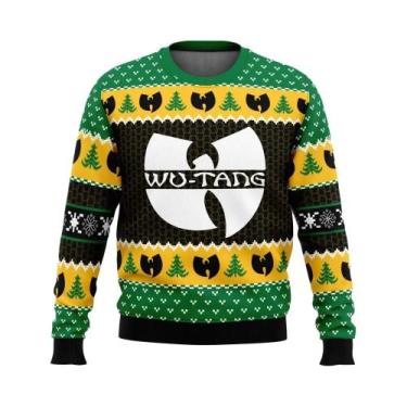 Imagem de Camiseta De Natal Masculina Estampada Wu-Tang Clan, Confortável E Solt