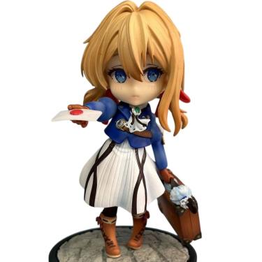 Imagem de Estatueta de brinquedo modelo de PVC Chibi Girl de 17,5 cm em estilo anime