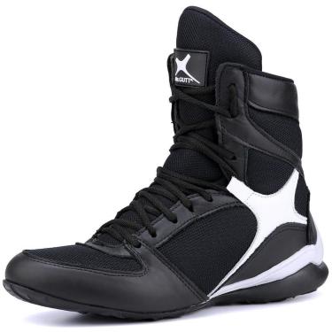 Imagem de Bota de Treino Unissex Mr Gutt em Couro Preto-Masculino