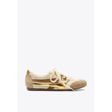 Imagem de Tênis Mansel em Couro Bege Vicenza-Feminino