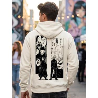 Imagem de Moletom Unissex - Jujutsu Kaisen Gojo e Geto - Premium Tamanho:GGCor:O