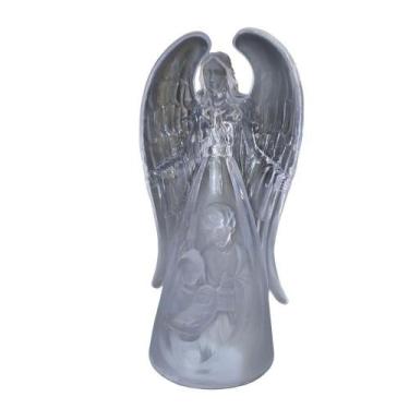 Imagem de Anjo Da Guarda Luminoso Acrílico Sagrada Família 21cm - Carmella Prese