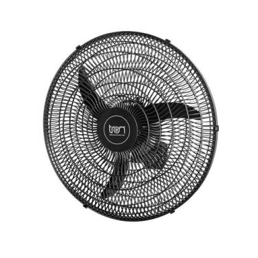 Imagem de Ventilador de Parede Oscilante Preto 3 Pás 60cm 127V Tron, 110V