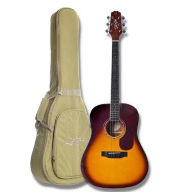 Imagem de Violão Seizi Neo Akira Kaizen  Half Cutaway - Brown Burst com Bag