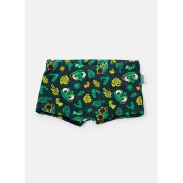 Imagem de Sunga boxer kids menino proteção solar puket cor:camaleãotamanho:1, Ca