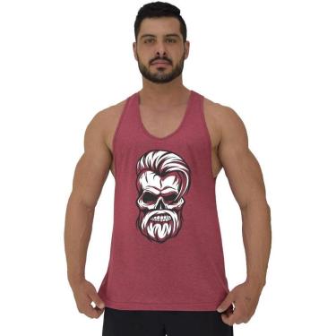 Imagem de Regata Cavada MXD Conceito Stylish Skull Masculina-Masculino