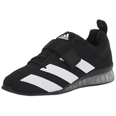 Imagem de adidas Tênis masculino Adipower para levantamento de peso II, Núcleo preto/branco/branco, 3.5