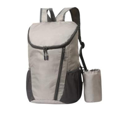 Imagem de Mochila impermeavel Esportivas viagem Masculino/Feminino Portátil e dobrável 2022 novo estilo Cinza
