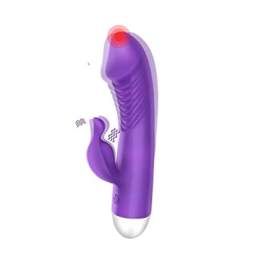 Imagem de Vibrador 10 Velocidades Poderosos Estimulador Sexual Feminino Coelho Massagem Duplo Erótico Zatla
