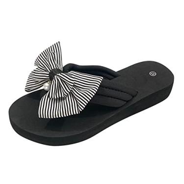 Imagem de Sandálias de praia femininas com listras chinelos sandálias de moda chinelos sandálias planas femininas de couro, Cinza, 9