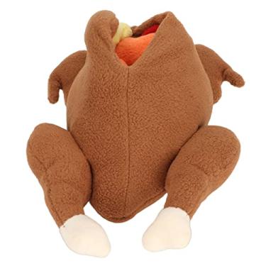 Imagem de Brinquedo para cachorro de pelúcia, peru assado, brinquedo para animais de estimação, esconder alimentos, brinquedos interativos para cães, trabalho de nariz, habilidade de forrageamento para filhote