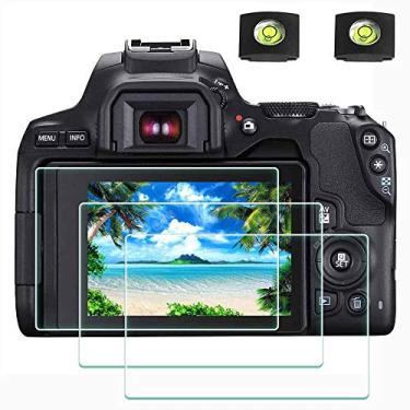 Imagem de Protetor de tela Canon Rebel SL3 para câmera Canon EOS Rebel SL3 DSLR e capa de calçado quente, [2+3 unidades] ULBTER 0,3 mm 9H rigidez de vidro temperado Flim antiarranhões antiimpressão digital antibolhas antiágua