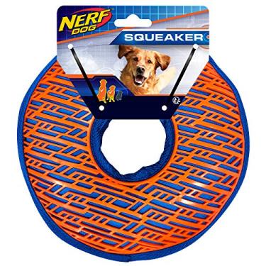 Imagem de Nerf Dog 21,59 cm (8,5"), anel de aderência de força TPR de 1 lado - Azul/Laranja