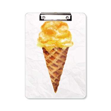 Imagem de Prancheta de prancheta de sorvete amarelo para aquarela A4