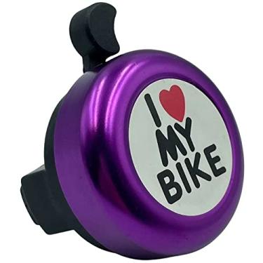 Imagem de Campainha Alumínio Retrô Ciclismo Buzina Bicicleta Violeta