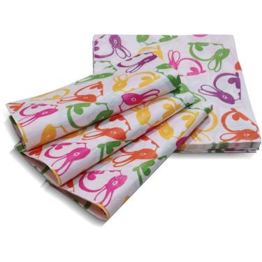 Imagem de Guardanapo Papel Decorado Páscoa Vizapi Rabbits 33X33Cm C/ 20 Folha Dupla Multicolorido
