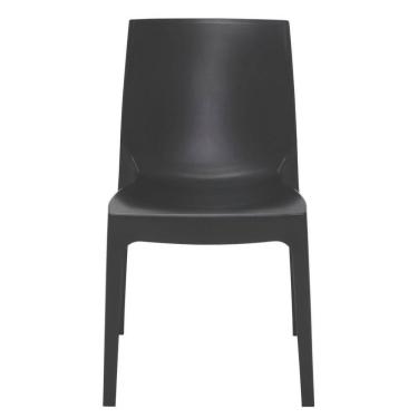 Imagem de Cadeira Tramontina Alice Satinada Sem Braços Em Polipropileno Preto Tramontina