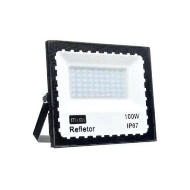 Imagem de Refletor Led Holofote 200W Branco Frio Ip67 Resistente Praia - Flood L