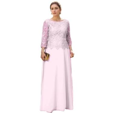 Imagem de Yxdress Bainha/Coluna Mãe da Noiva Vestido Doce Noite Casamento Convidado Vestido Formal Camiseta Manga Vestido de Festa 2024, rosa, 3