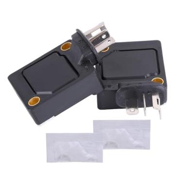 Imagem de moseiny Módulo de ignição distribuidor E301-24-910 para Mazda RX7 1981-1985 S2 S3 RX4 RX5 RX-7 FB 13B Módulo de controle de ignição 88921543 para J007 X00471, MM 471 E5007 E33 012499 10, 2 peças