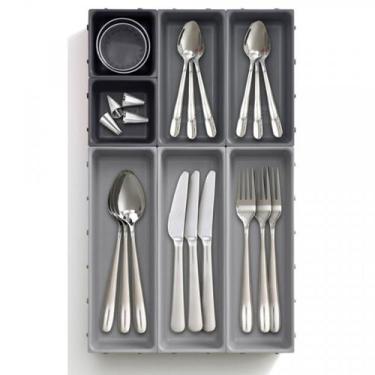 Imagem de Organizador de Gavetas Separador Divisor Talheres Modular Cozinha Escr