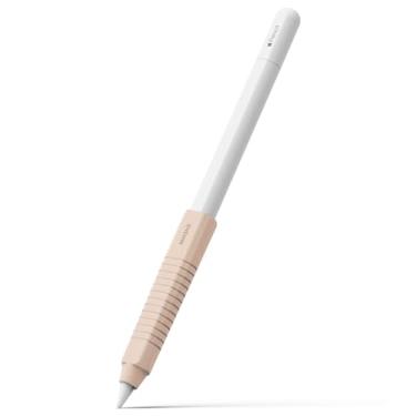 Imagem de Ringke Suporte de silicone para rascunho compatível com Apple Pencil 2ª geração, Apple Pencil USB-C e Apple Pencil Pro, capa protetora de silicone com aderência perfeita - areia rosa