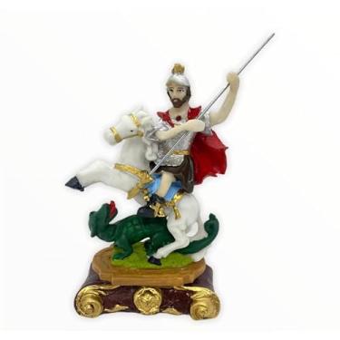 Imagem de Meta Atacado, Imagem Católica Jesus em Resina Médio - Escolha o seu Santo Cor:São Jorge Guerreiro 14 cm