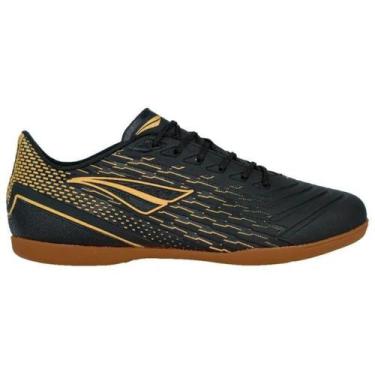 Imagem de Chuteira Futsal Penalty Garra Y-2.0 Unissex - Preto + Dourado, Preto, 