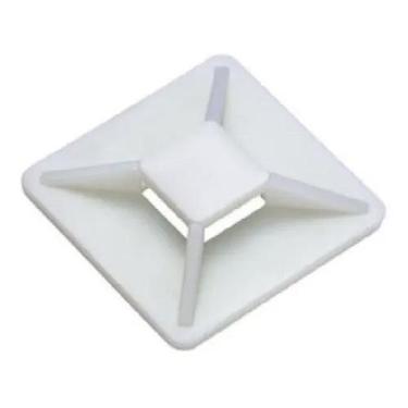 Imagem de Fixador Adesivo 20x20x6,1mm Branco Com 50 G20, Branco
